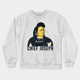 Chief Joseph Native American Vector Art 2 Crewneck Sweatshirt